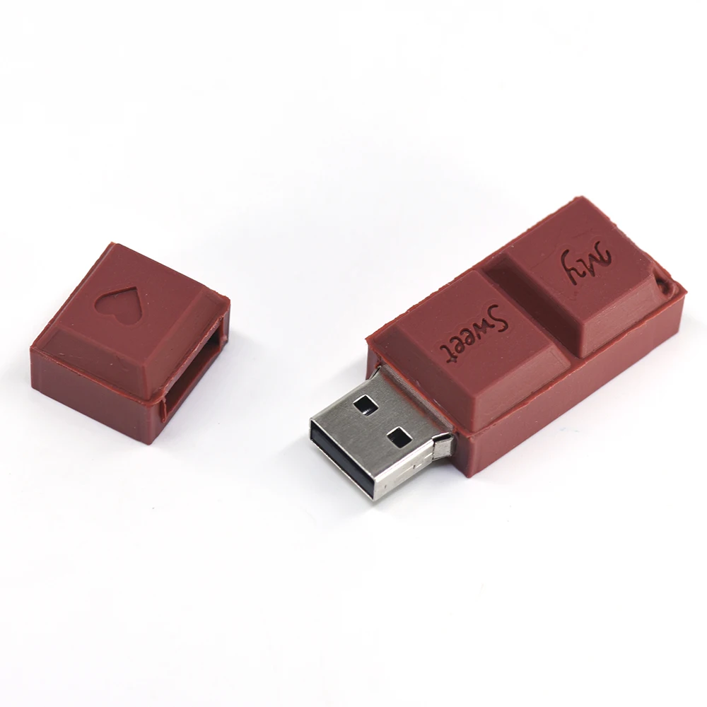 Hot Chocolade Fun Usb Flash Drive Pendrive 16Gb 64Gb 32Gb 4Gb 8Gb Flash Memory Pen drive Stick Memory Stick Mode Gift Leuke