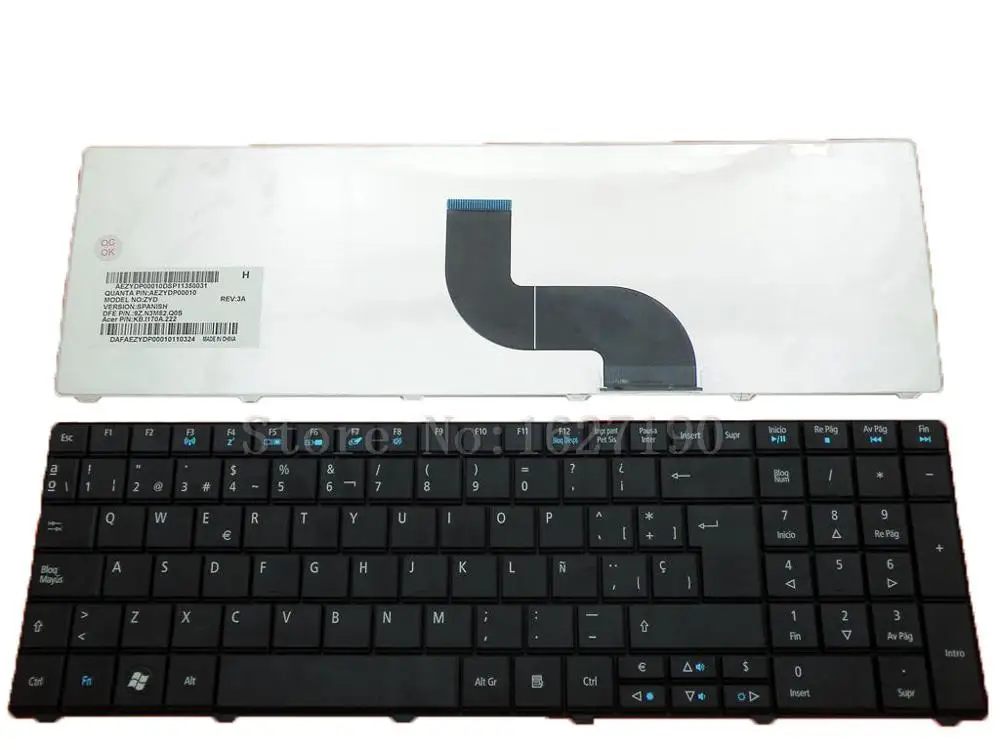 

SP/Spanish Keyboard Laptop for ACER TM8571 E1-521 E1-531 E1-531G E1-571 E1-571G BLACK Teclado Notebook Keyboards