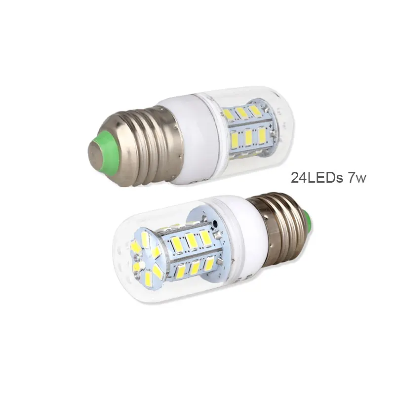 E27 E14 LED Lamp SMD 5730 24 36 48 56 69 LEDs  LED Lights Corn Led Bulb 7W 12W 15W 18W 20W Chandelier Candle Lighting AC 220V