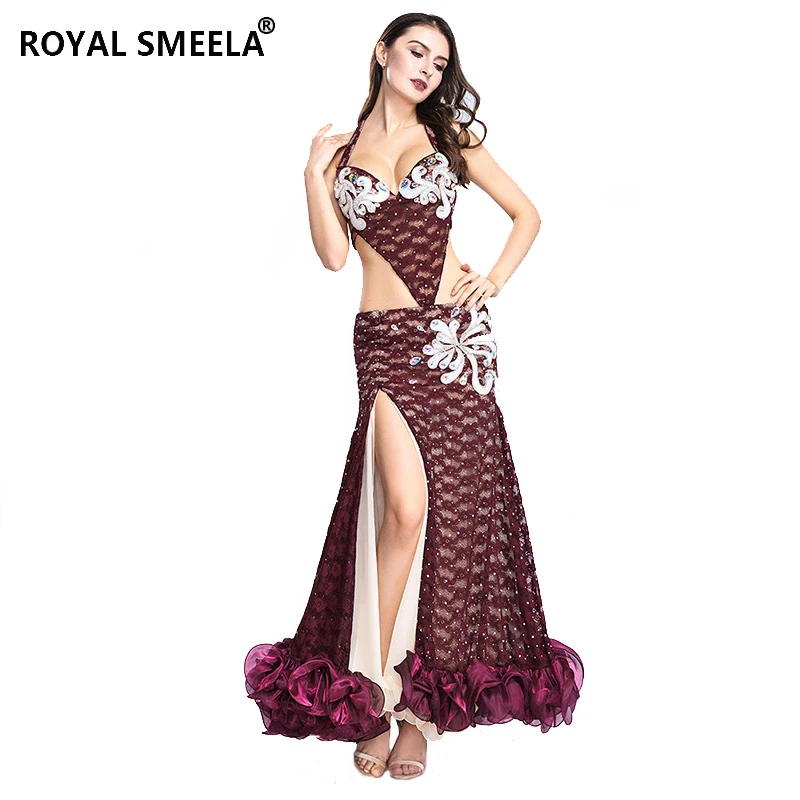 Oriental Dance Clothes Belly Dance Costumes Women Belly Dancing Dress Long Sexy Belly Dancing Outfits Lace Bellydance Bra Dress