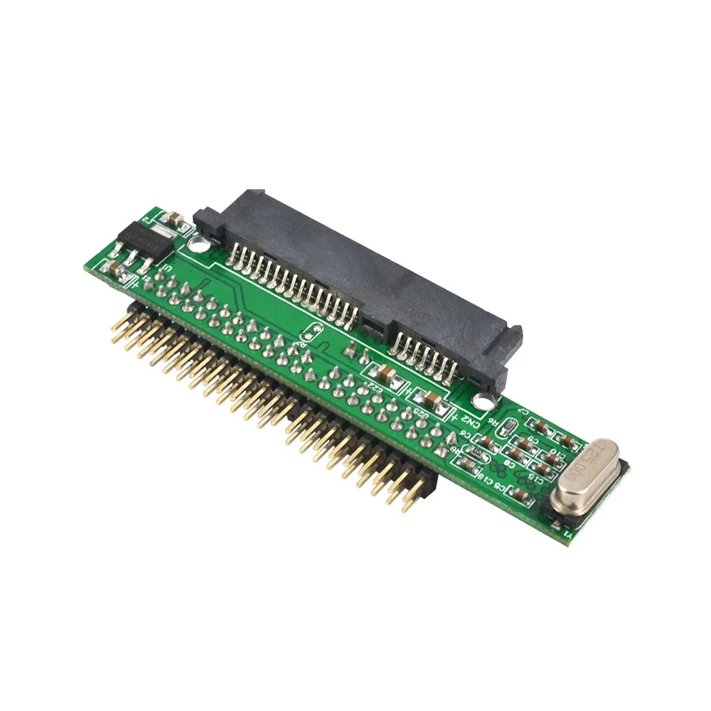 Kebidu Sata to IDE 2.5 Sata Female to 2.5 inch IDE Male 44 pin port 1.5Gbs Support ATA 133 100 HDD CD DVD Adapter