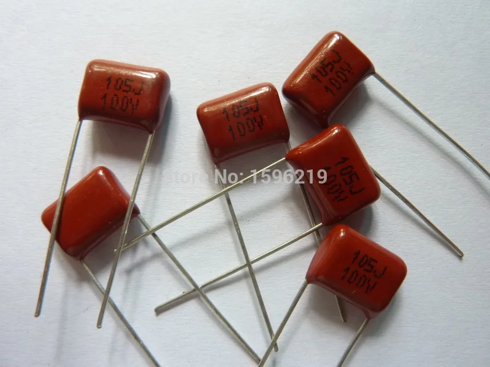 

20pcs CBB capacitor 105 100V 105J 1uF 1000nF P10 CL21 Metallized Polypropylene Film Capacitor