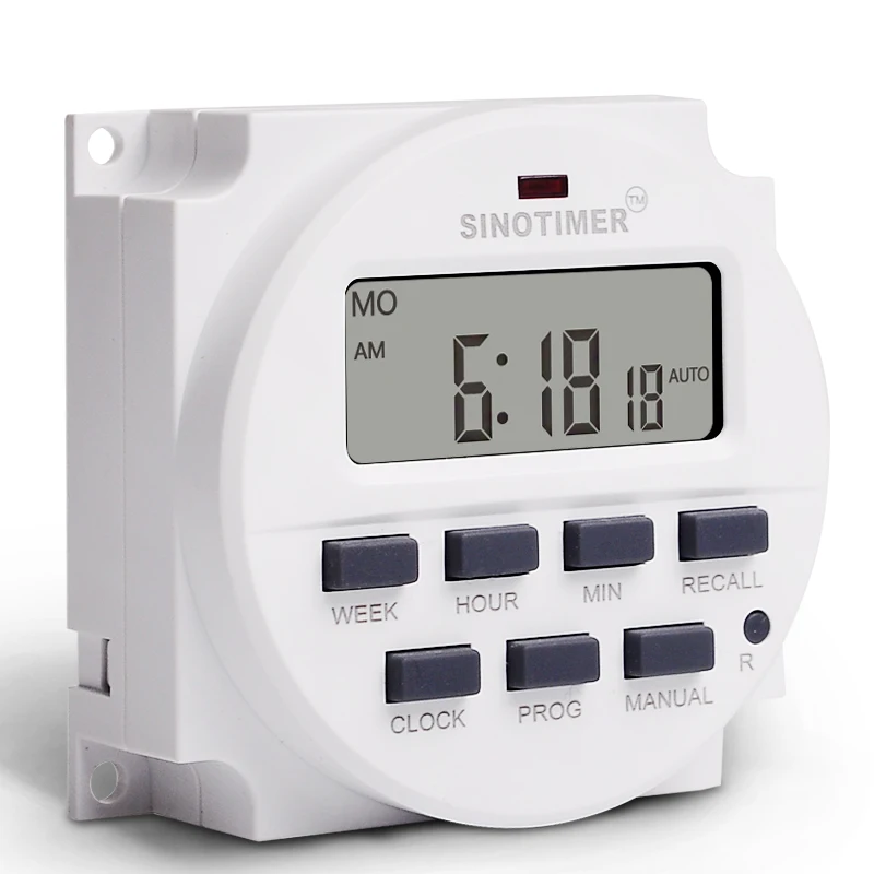TM618N-4 12V DC 7 Days Programmable Display LCD Digital Timer Timer Switch with UL listed Relay inside Electric Controller