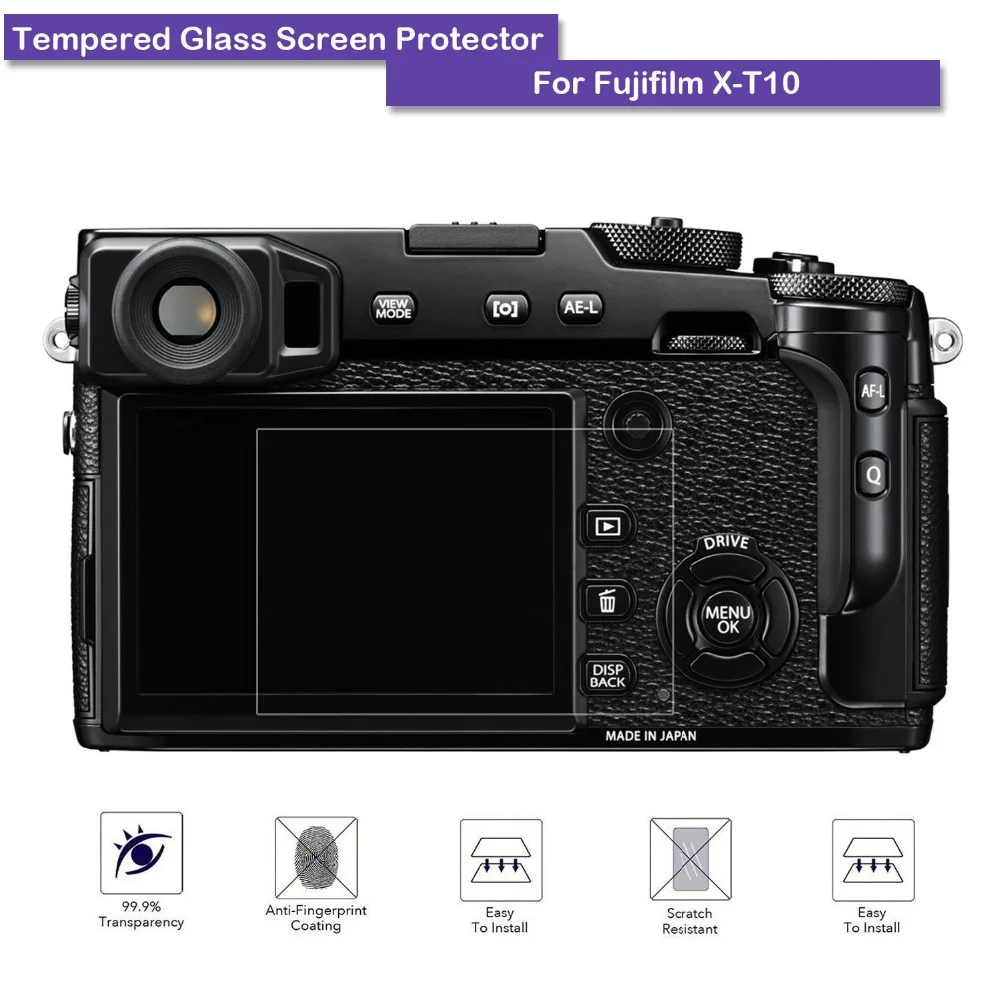 9H Tempered Glass LCD Screen Protector Shield Film For Fujifilm FUJI X-T10 XT10 Camera Accessories