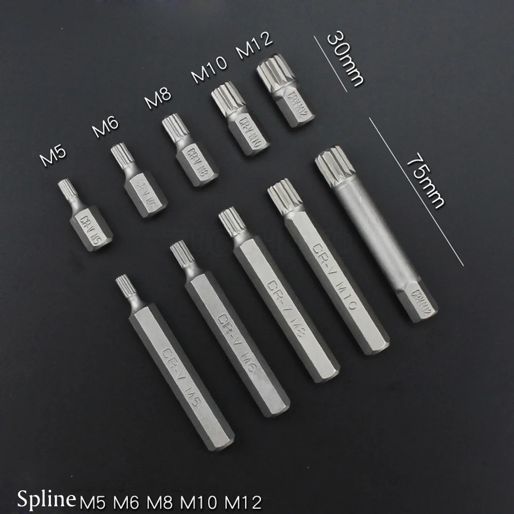 40 pz/set Hex Star Torx Spline Socket Bit Set Tool Kit Garage strumenti attrezzature cacciavite Set di strumenti per Auto riparazione Auto