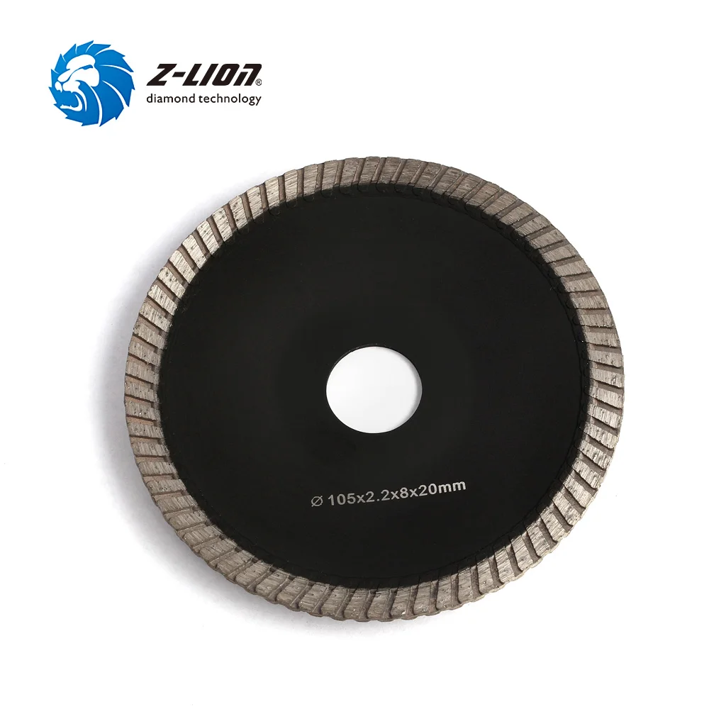 Z-LION 4 "5" เพชรร้อน Pressed Turbo ขอบเว้าโค้งตัดเพชรสำหรับหินแกรนิตคอนกรีตหินทราย