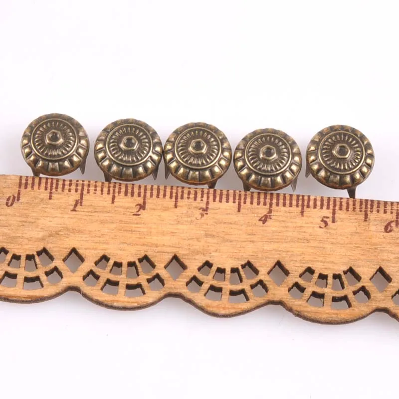 100PCs bronze Four Brads Scrapbooking Embellishment Fastener Brads Metal Crafts For shoes Decoration CP1917