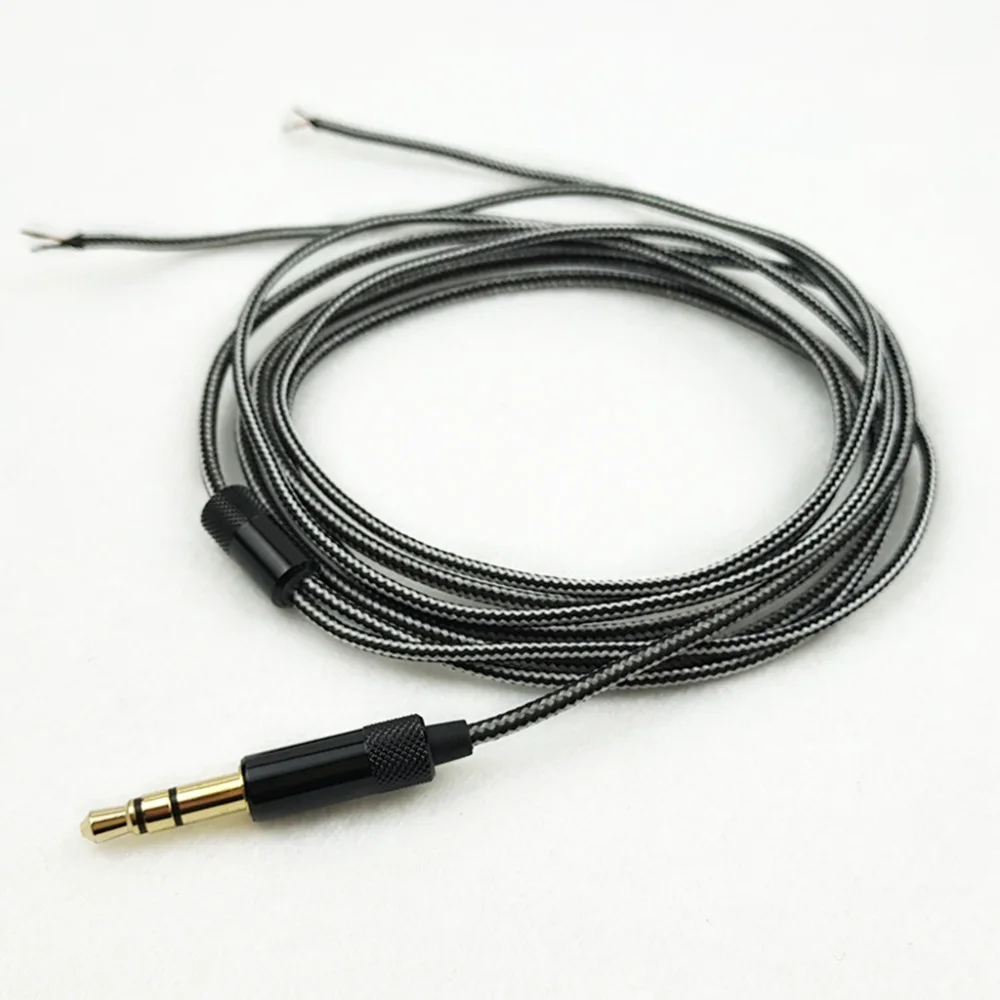3.5mmジャック付きソフトイヤホンケーブル,交換用ワイヤー,ヘッドホンアクセサリー
