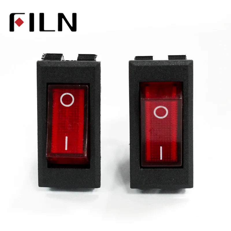 FILM Neuer On Off Rechteckiger langer Wippschalter mit Abdeckung Car Dash SPST KCD3 3PIN