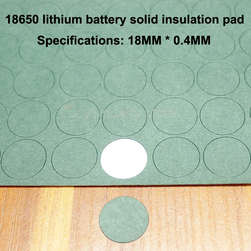 100pcs/lot 18650 Lithium Battery Negative Solid Insulation Pad 1S Youth Paper Mesh Pads Battery Parts Assembly DIY