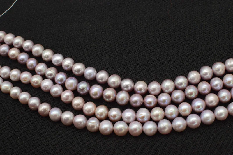 loose beads freshwater pearl purple 11-12mm A near round nature beads for making jewelry necklace 14inch FPPJ