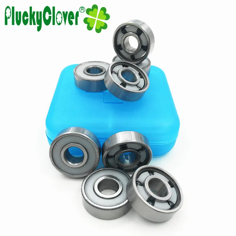 8 قطعة الزلاجات الرباعية تحمل 627 Si3n4 5 كرات السيراميك الأسود التزلج الفني ديربي الأسطوانة 627rs السيراميك رولرسكي الأسطوانة المزدوجة Sk8