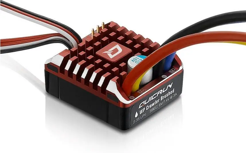 Hobbywing QuicRun 1:10 1/8 WP Crawler Brush Brushed 80A 1080 Electronic Speed Controller Waterproof ESC With Program box LED BEC