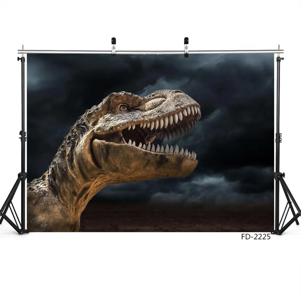 Dinosaur Dark Clouds Photographic Background Vinyl Backdrops Photo Studio for Children Baby Toy Pets Photobooth Camera Photo