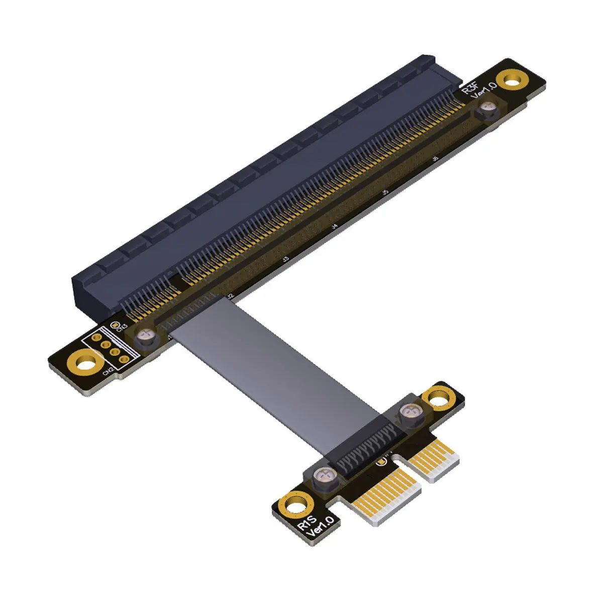 

CY PCI-E Gen3.0 1x To 16x Riser Cable 30cm PCI-Express PCI-E X16 Extender Right Angled Elbow Design