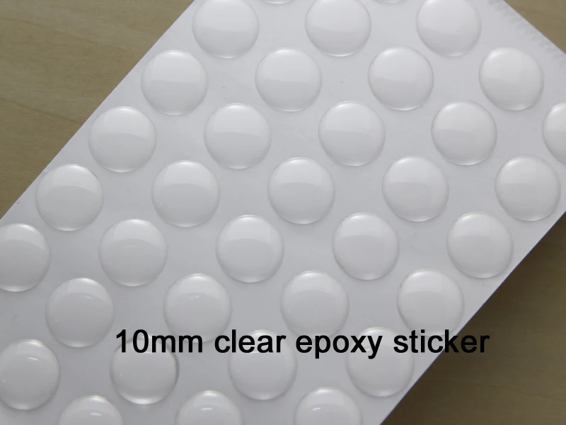 

10mm Circle 3D Epoxy Sticker Dome Gloss Cover DIY Crafts for Bottle Caps Jewelry Making Accessories