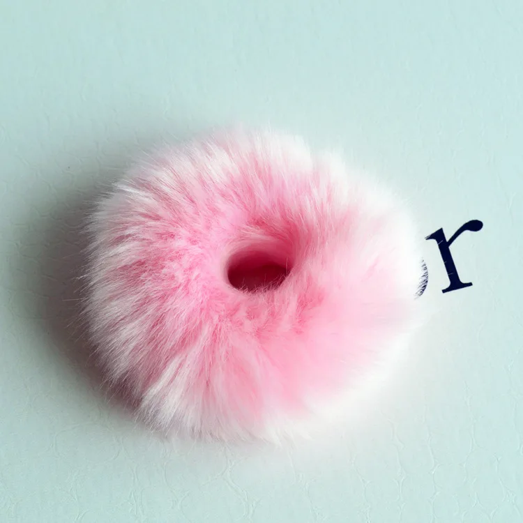 1PC słodkie dziewczyny śliczne małe dziewczyny pompon gumki do włosów podwójne Pom Pom elastyczna opaska do włosów gumki do włosów akcesoria do włosów PJ-1050