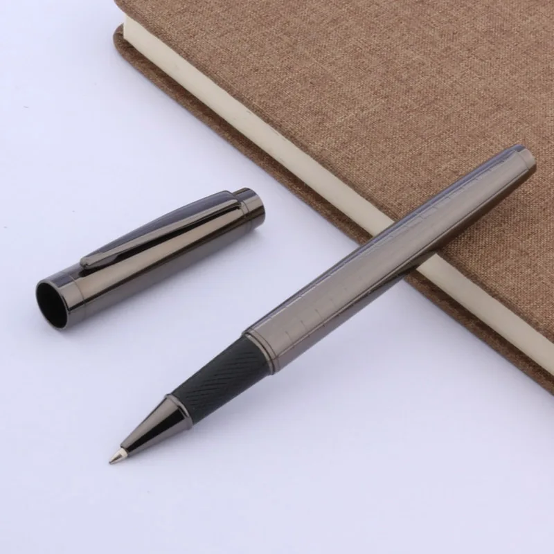 High quality GUN Grey 003 Rollerball PenLacquered Twist Stationery Office school supplies black ink ball point Pen new