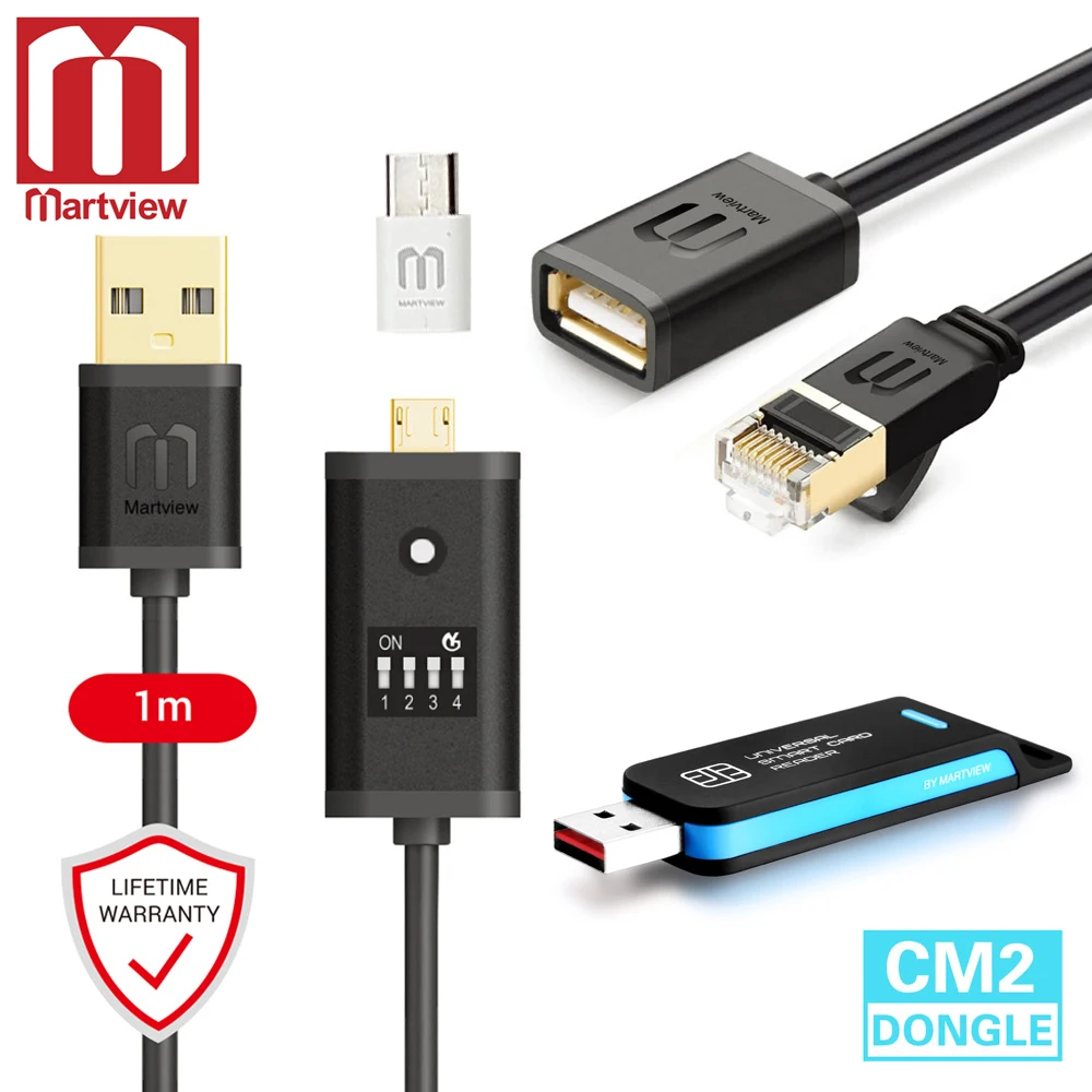 Martview Infinity CM2 Dongle Key for Chinese Phones +FREE Martview All Boot Cable (EASY SWITCHING) & Micro USB To Type-C Adapter