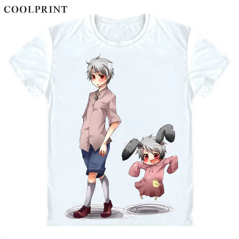 Prussia Germanic Gilbert Beilschmidt T Shirt Axis Powers Hetalia Men Casual TShirt Premium T-Shirt Printed Short Sleeve Shirts