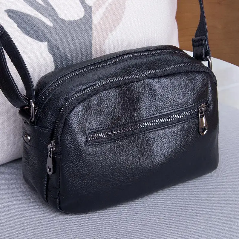 Genuine Leather Women Shoulder Bag Fashion Small Crossbody Bags for women Luxury Handbags and Purse Female Tote Messenger Bag