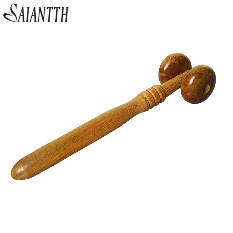 SAIANTTH fragrant wood mini massager nose wheel sandalwood beauty nose facial massage skin care face-lift lower blood pressure