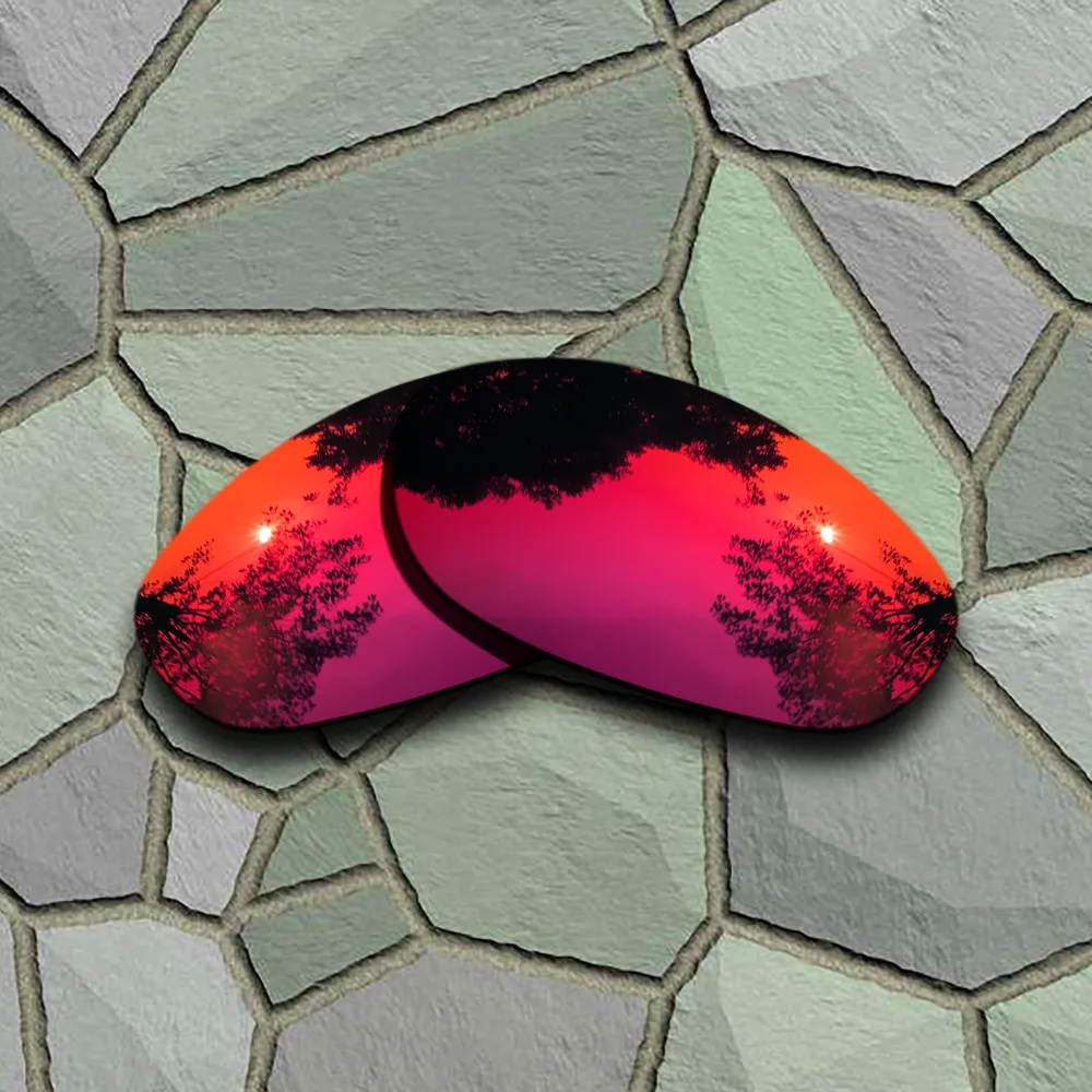 Grey Black&Violet Red Sunglasses Polarized Replacement Lenses for Oakley Monster Dog