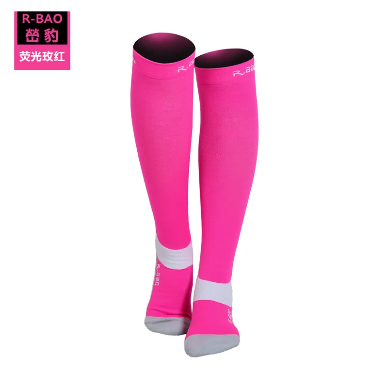 RB7707 R-Bao Men/Women Professional Compression Running Stockings High-quality Marathon Sports Socks Quick-Dry Bicycle Socks