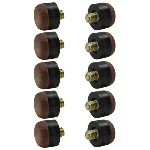 

CUESOUL 10PCS/SET Screw on Tips for Billiard Cue Stick and Snooker Cue, 9mm,10mm,11mm,12mm,13mm , FREE SHIPPING