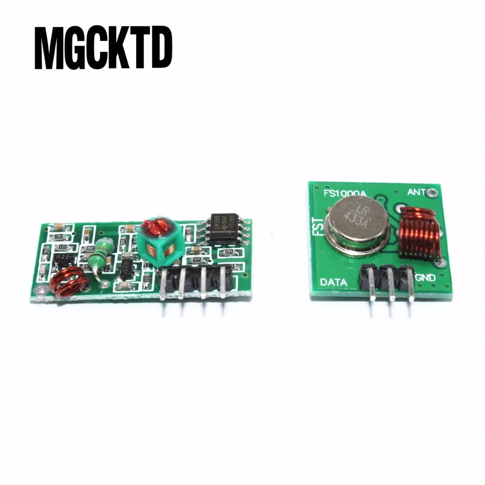 50set  RF wireless receiver module & transmitter module board Ordinary super- regeneration 433MHZ DC5V