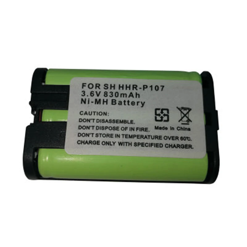 8 Cái/lốc Chất Lượng Cao 3.6V 800MAh Điện Thoại Không Dây Pin Cho Máy Ảnh Panasonic HHR-P107 HHRP107 HHRP107A/1B