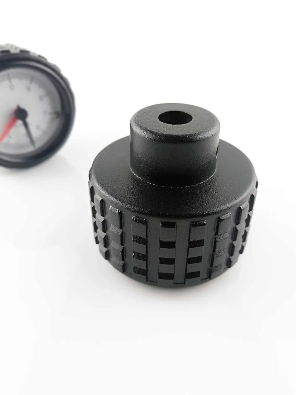 Aluminum knurled grip handwheel with gravity indicator gravity handwheel