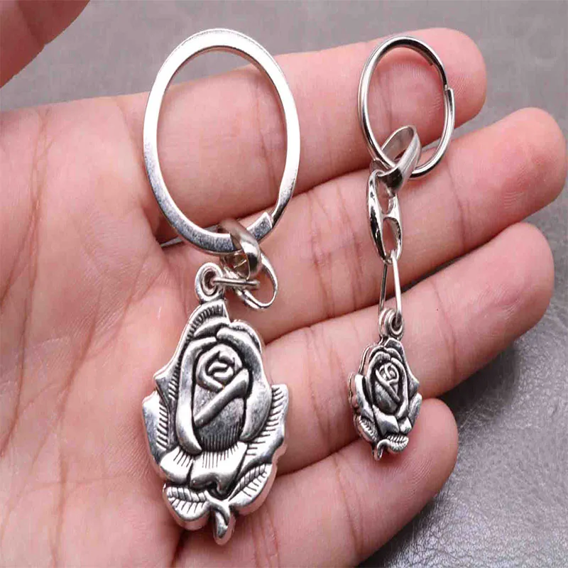 سلسلة مفاتيح دينية وردية ، سلسلة مفاتيح مع يسوع ، مريم العذراء ، لمفتاح السيارة ، حقيبة يد ، هدية #3