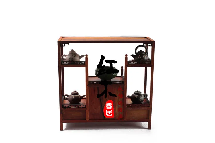 Rosewood rosewood special offer tea cabinet Curio Cabinet imitation of Ming and Qing furniture model authentic classical small m