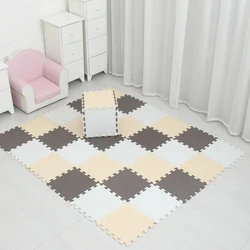 18pcs Home Floor Mats Bathroom Carpet Foam Tapete Exercise Floor Mats Gym Garage Waterproof Rug For Kids Play Crawling Mat