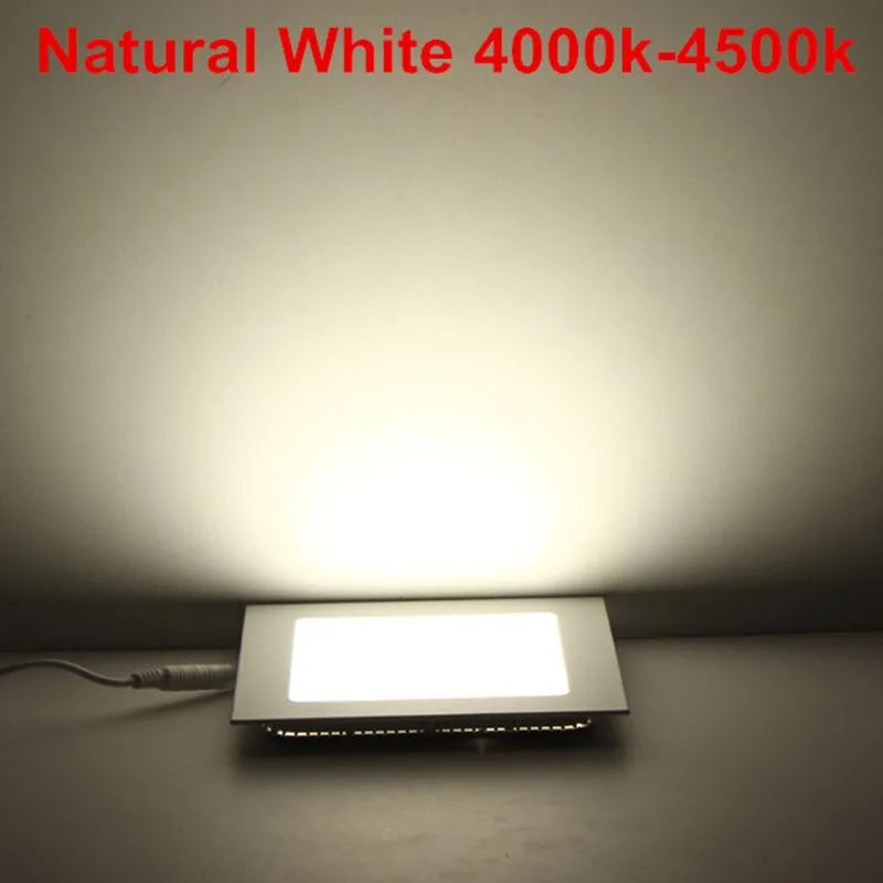 Thickness 3W/6W/9W/12W/15W/25W Ultra thin LED downlight Square LED panel Ceiling Recessed Light bulb lamp AC85-265V smd2835