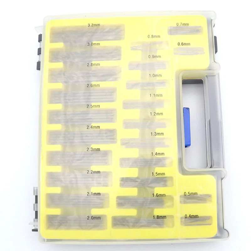 Juego de microbrocas helicoidales HSS, 150mm-0,4mm, Mini taladro eléctrico de precisión pequeño, broca PCB, fabricante de agujeros para Metal y madera, 3,2 Uds.