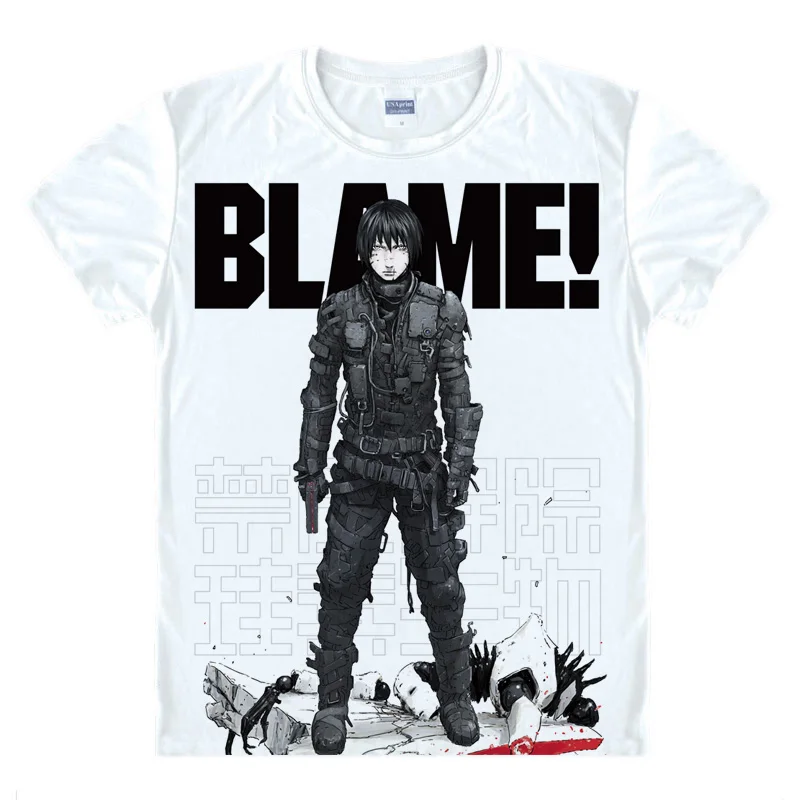 Coolprint Motivs hentai Shirt BLAME T-Shirts Multi-style Short Sleeve Killy, Cibo Anime Cosplay Shirts Kawaii