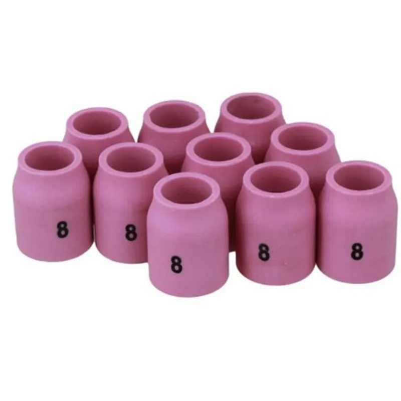 RIVERWELD TIG หัวฉีดอลูมินาเลนส์แก๊ส 53N61S 8 #   1/2 "12.5 มม. สําหรับ PTA DB SR WP 9 17 18 20 25 26 ไฟฉายเชื่อม TIG 10pk
