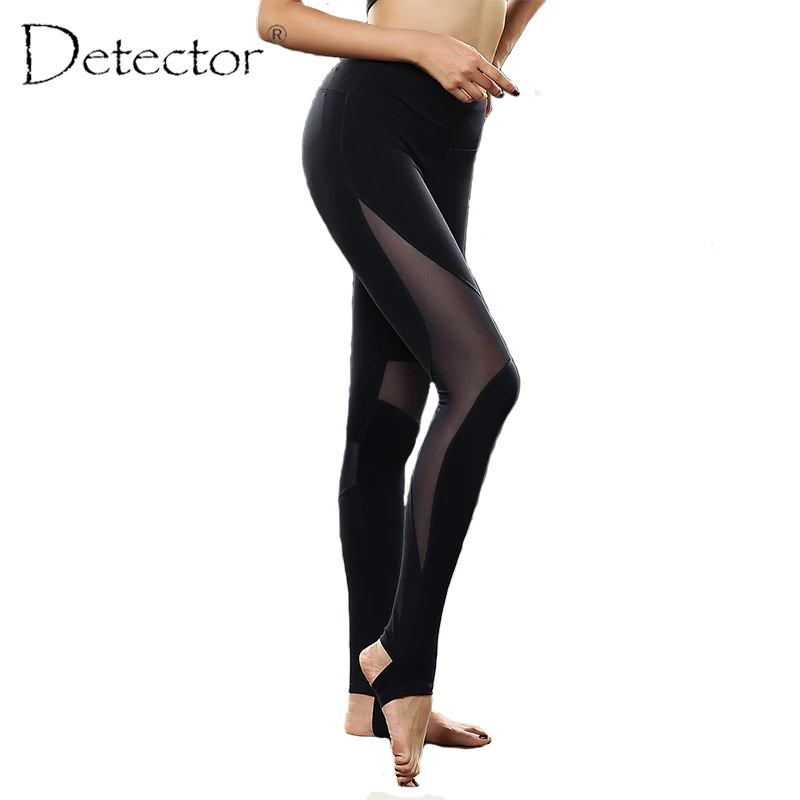 

Detector Sexy Yoga Leggings Black Women High Waisted Leggins Sport Women Fitness Sport Leggings Transparent Yoga Pants Butt Lift