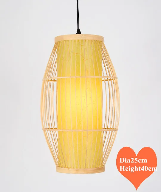 

Chinese style creative hand knitting Bamboo art Chandelier Modern rural E27 LED lamp for porch&parlor&stairs&corridor LHDD050