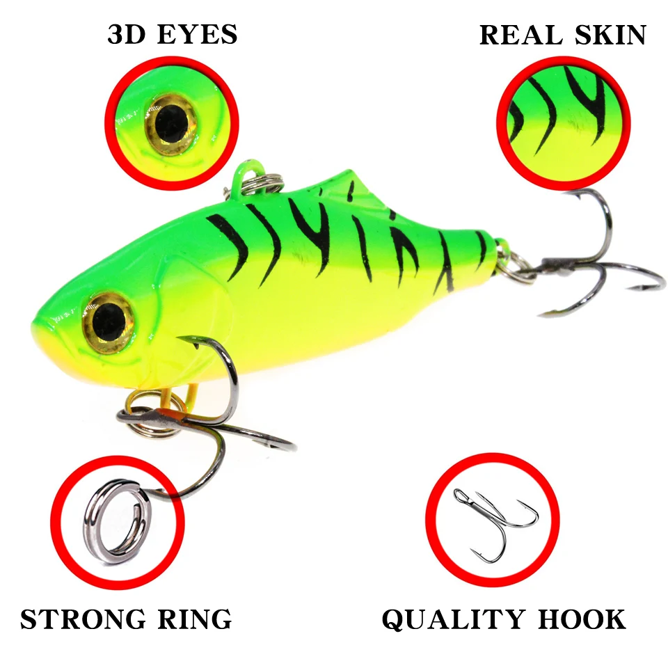 Señuelo VIB wobbler con peso interior – Para pesca en invierno - imagen 2