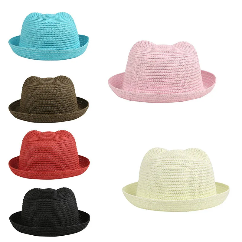 Summer Baby Cap Children Cute Breathable Hat Fashion Baby Straw Kids Hat Boy Girls Hats Caps