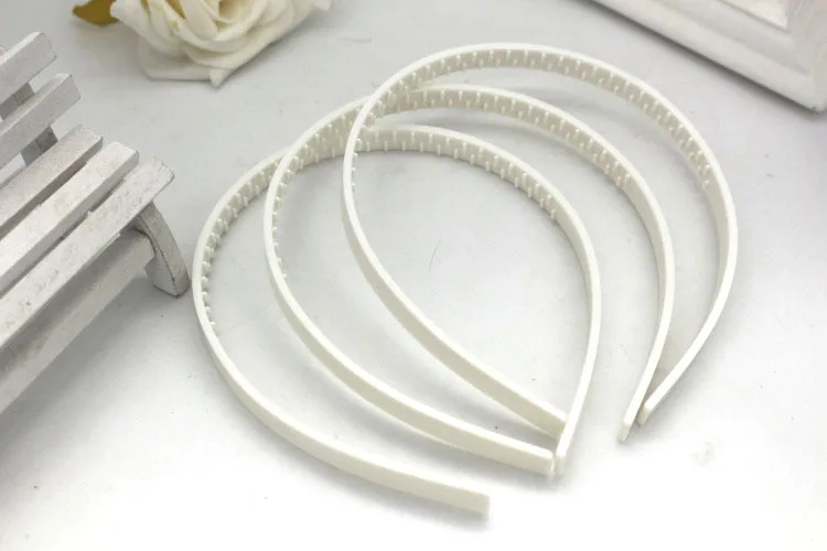 20pcs DIY  headband ABS 10mm 15mm girl step tooth plastic semi-finished HairHoop toothed plastic head buckle white black