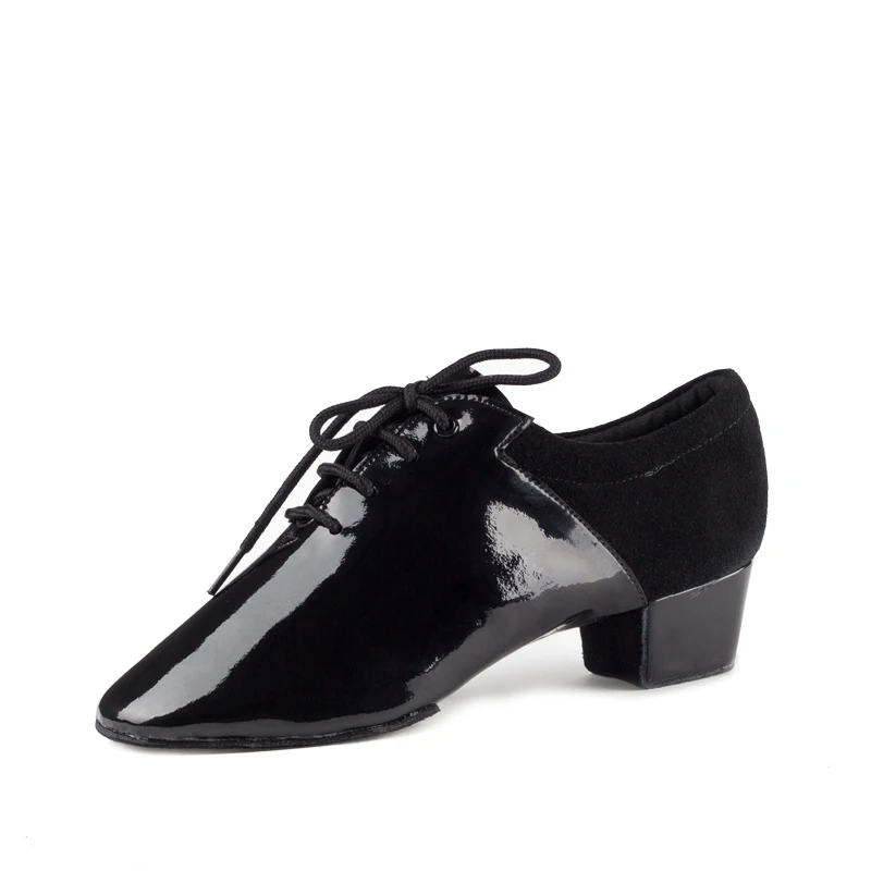 Pesta Ballroom Sepatu Pria Modern Band Sepatu Dansa Latin untuk Guru Balet Menari Sneakers Dewasa Sol Lembut Kupon Hitam BD 449