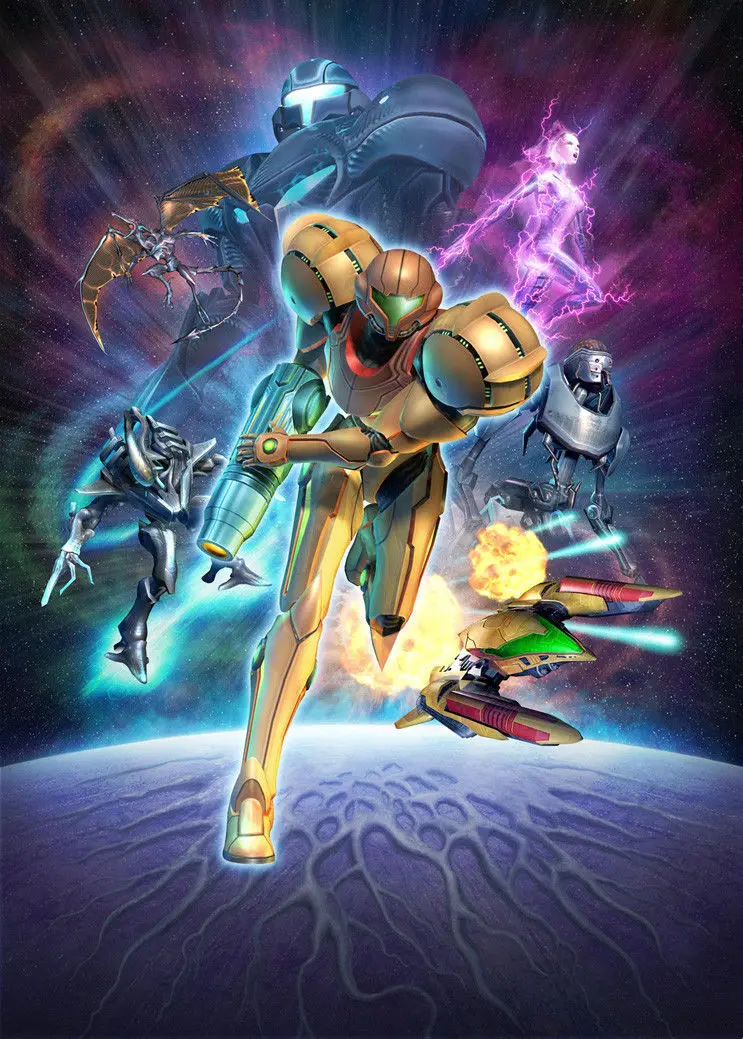 Home Decor Metroid Prime Game 1-Silk Art Poster Wall Sticker Decoration Gift