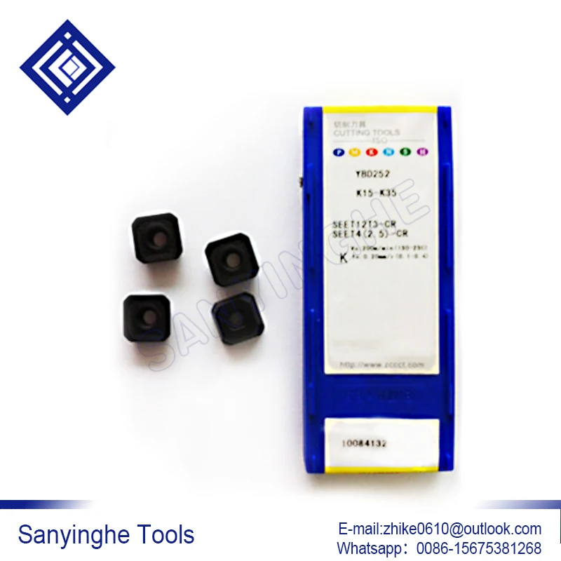 

10pcs/lots YBD152 SEET12T3-CR / SEET12T3-DR cnc carbide turning inserts