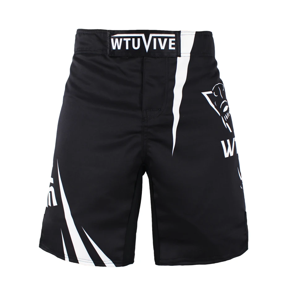 WTUVIVE 2017 new boxing features sports training Thai fist fitness personality fight flat angle shorts MMA muay thai clothing