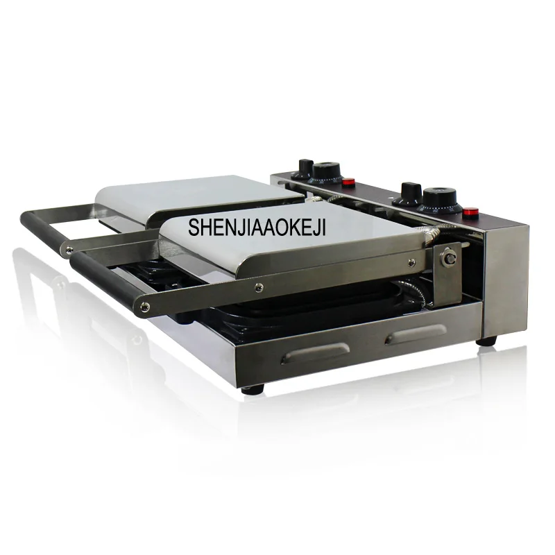 مزدوج رئيس الحليب قضيب آلة الكهربائية متموج الحليب عصا آلة الفولاذ المقاوم للصدأ خبز الحليب عصا ماكينة الخبز 220 فولت 1 قطعة