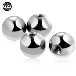 50Pcs/lot 16G 14G Titanium Screw Piercing Balls Accessories Lip Nipple Industrial Pircings Eyebrow Tongue Replacements Boules